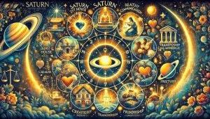 Satürn 2. Evde ile ilgili illüstrasyon